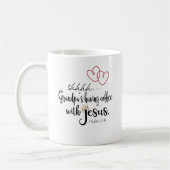 GRANDPA-KAFFEE MIT JESUS-Christlicher, ruhiger Zei Kaffeetasse (Links)