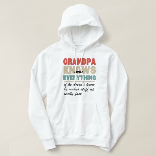Grandpa knows everything shirt (Design vorne)