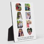 GRANDPA Letter Cutout 8 FotoCollage Personalisiert Fotoplatte (Seite)