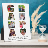 GRANDPA Letter Cutout 8 FotoCollage Personalisiert Fotoplatte (Seite)