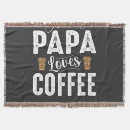 Grandpa Loves His Coffee Decke