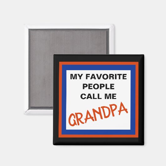 GRANDPA MAGNET (Vorderseite/Rückseite)