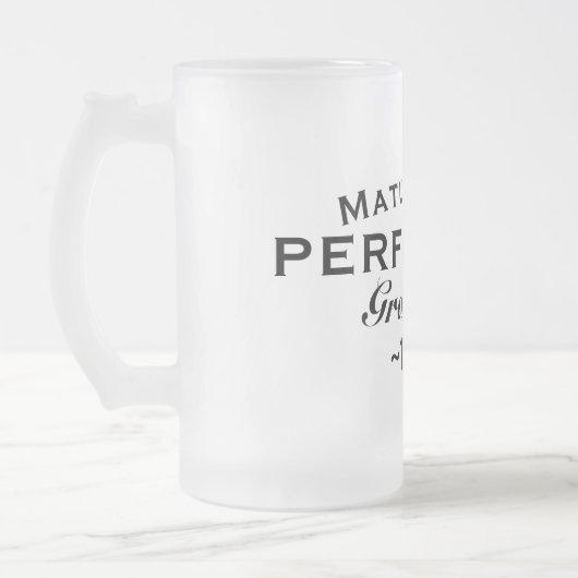 Grandpa "Matured to perfection" Name Year Frosted Mattglas Bierglas (Links)