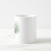Grandpa Misty Forest Watercolor Kaffeetasse (Mittel)