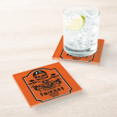 Grandpa Motorradfahrer Glasuntersetzer (Schrägansicht)