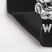 Grandpa Mows Funny Lawn Mower Father's Day Papa Mousepad (Ecke)