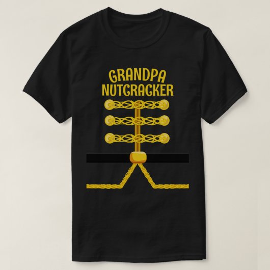 GRANDPA Nutcracker Matching Family PJ Weihnachten T-Shirt (Design vorne)