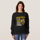 Grandpa Of Bee Day Girl Honey Beekeeper Beekeeping Sweatshirt (Vorne ganz)