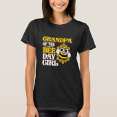 Grandpa Of Bee Day Girl Honey Beekeeper Beekeeping T-Shirt (Vorderseite)