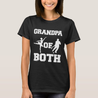 Grandpa Of Both Llet Hockey Funny Dance Sports Gra T-Shirt