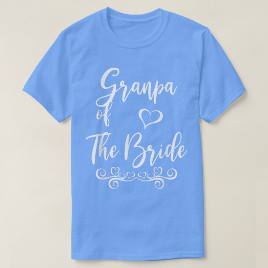 Grandpa of Bride & Groom Wedding Matching T-Shirt (Design vorne)