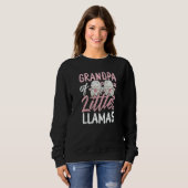 Grandpa of Little Llamas New Born Twin Girls Grand Sweatshirt (Vorne ganz)