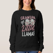 Grandpa of Little Llamas New Born Twin Girls Grand Sweatshirt (Vorderseite)