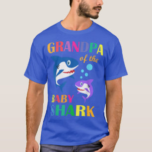 Grandpa Of The Baby Birthday Shark Grandpa Shark C T-Shirt