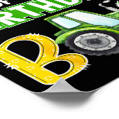 Grandpa Of The Birthday Boy Tractors Farm Trucks F Poster (Ecke)