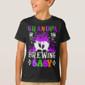 Grandpa Of The Brewing Baby Grandpa To Be Hallowee T-Shirt (Vorderseite)