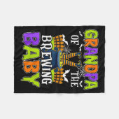Grandpa Of The Brewing Baby Halloween Witch Baby F Fleecedecke (Vorderseite (Horizontal))