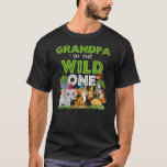 Grandpa of the Wild One Zoo Birthday Safari T-Shirt<br><div class="desc">Grandpa of the Wild One Zoo Birthday Safari Jungle Animal Gift. Perfect gift for your dad,  mom,  papa,  men,  women,  friend and family members on Thanksgiving Day,  Christmas Day,  Mothers Day,  Fathers Day,  4th of July,  1776 Independent day,  Veterans Day,  Halloween Day,  Patrick's Day</div>