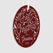 Grandpa Oma Akrylus Ornament (Vorderseite)