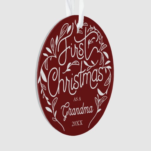 Grandpa Oma Akrylus Ornament (Vorderseite)