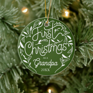 Grandpa Oma Keramik Ornament