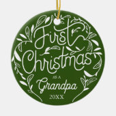 Grandpa Oma Keramik Ornament (Vorne)