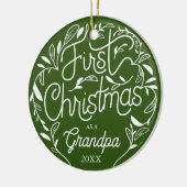 Grandpa Oma Keramik Ornament (Links)