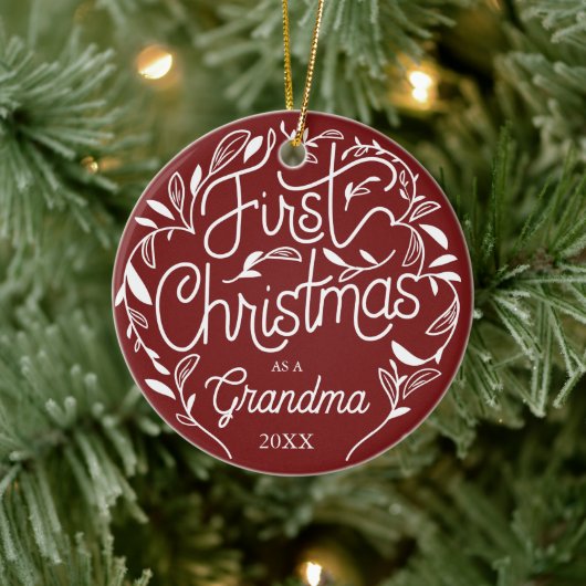 Grandpa Oma Keramik Ornament (Baum)