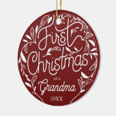 Grandpa Oma Keramik Ornament (Links)