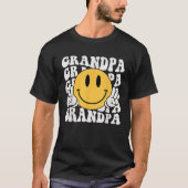 Grandpa One Happy Dude Birthday Family Matching Sm T-Shirt (Vorderseite)
