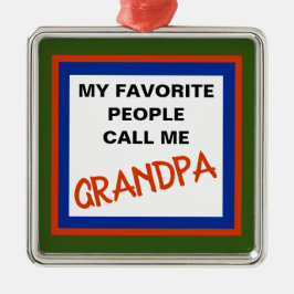 GRANDPA ORNAMENT AUS METALL