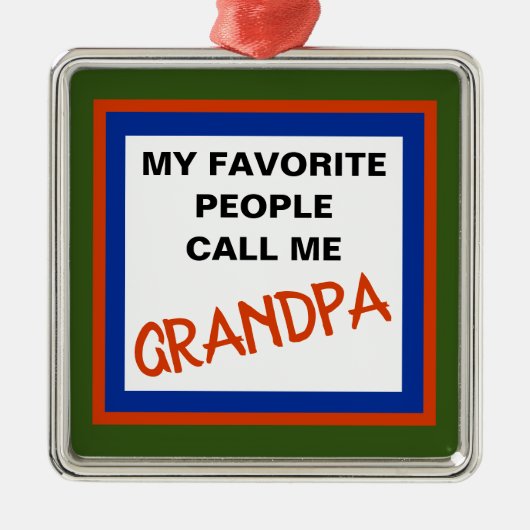 GRANDPA ORNAMENT AUS METALL (Vorne)