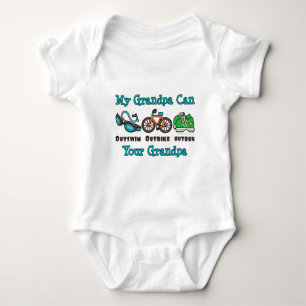 Grandpa Outswim Outbike Outrun Triathlon Baby Body Strampler