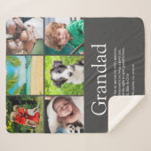Grandpa Papa Definition 6 Foto Gray Sherpadecke (Vorderseite (Horizontal))