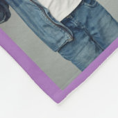 Grandpa Photo Custom Throw Keepsake Gift Fleecedecke (Ecke)