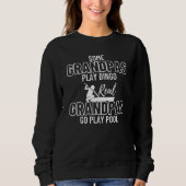 Grandpa Proud Pool Billiard Snooker 8 Ball Player Sweatshirt (Vorderseite)