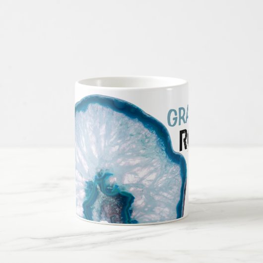 *~* GRANDPA ROCKS Lapidary - Stone Crystal Agate Kaffeetasse (Mittel)