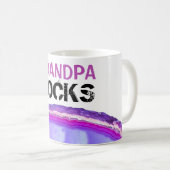 *~* GRANDPA Rocks Stones Lapidary Agate Slab Kaffeetasse (VorderseiteRechts)