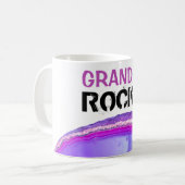 *~* GRANDPA Rocks Stones Lapidary Agate Slab Kaffeetasse (Vorderseite Links)