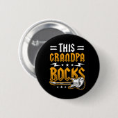 Grandpa Rocks Vater Guitar Button (Vorne & Hinten)