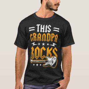 Grandpa Rocks Vater Guitar T-Shirt