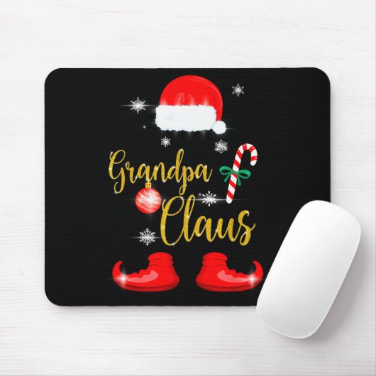 Grandpa Santa Claus Funny Family Christmas Pjs For Mousepad (Mit Mouse)