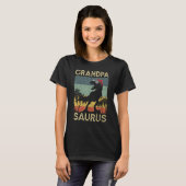 Grandpa Saurus Dinosaur Grandpasaurus Rex Family M T-Shirt (Vorne ganz)
