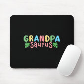Grandpa Saurus Kids Dinosaur Geburtstagsfamilie Mousepad (Mit Mouse)