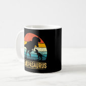 Grandpa Saurus T Rex Dinosaur Grandpasaurus Vater Kaffeetasse (Vorderseite Links)
