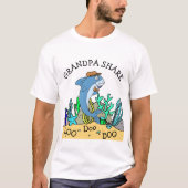 Grandpa Shark Doo Doo Family T-Shirt (Vorderseite)