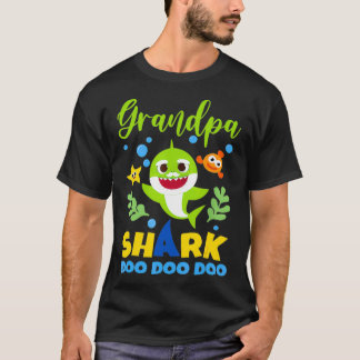 Grandpa Shark-Geschenk Niedliche Hai-Familie T-Shirt