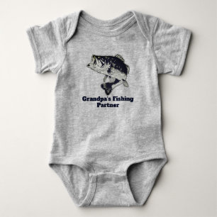 Grandpa-Shirt des Fischereipartners Bass Baby Strampler