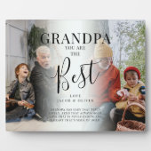 "GRANDPA" sind Sie die besten Foto, Name/s & Angeb Fotoplatte (Vorderseite)