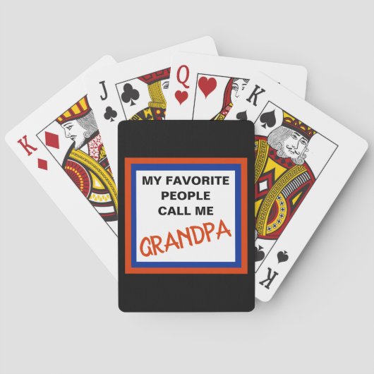 GRANDPA SPIELKARTEN (Rückseite)